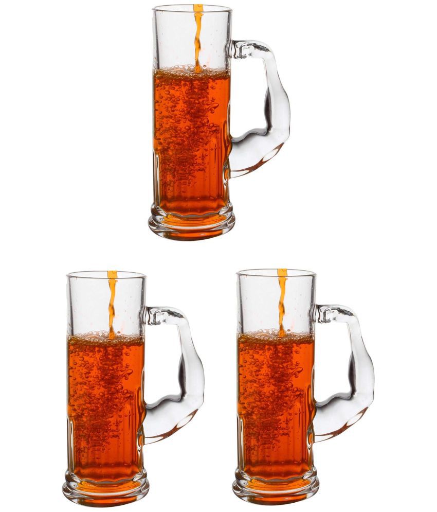     			Afast Beer Mug Glasses Set,  600 ML - (Pack Of 3)