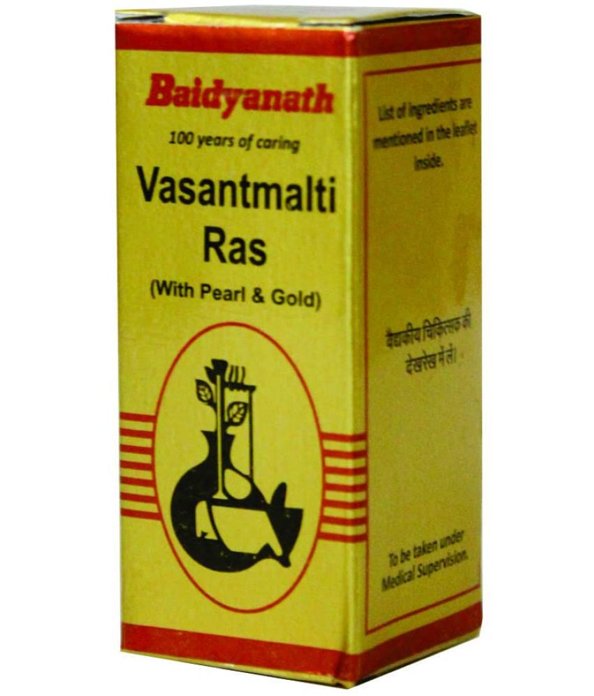     			Baidyanath Vasantmalti Ras with Pearl & Gold Tablet 5 no.s Pack of 1
