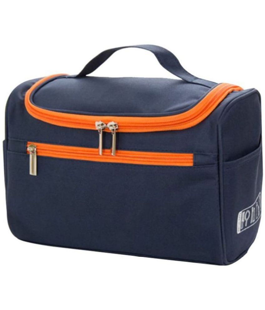     			House Of Quirk Blue Toiletry Bag