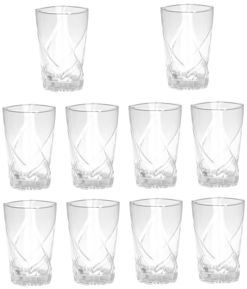     			Somil Water/Juice  Glasses Set,  280 ML - (Pack Of 10)