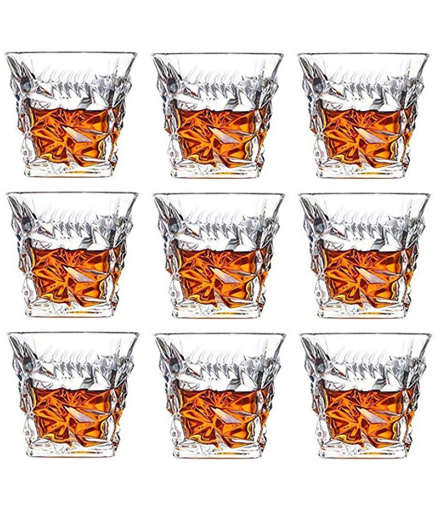     			Somil Whisky  Glasses Set,  250 ML - (Pack Of 9)