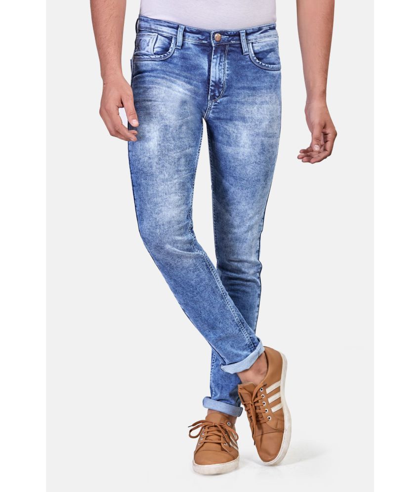     			HJ HASASI Blue Regular Fit Jeans