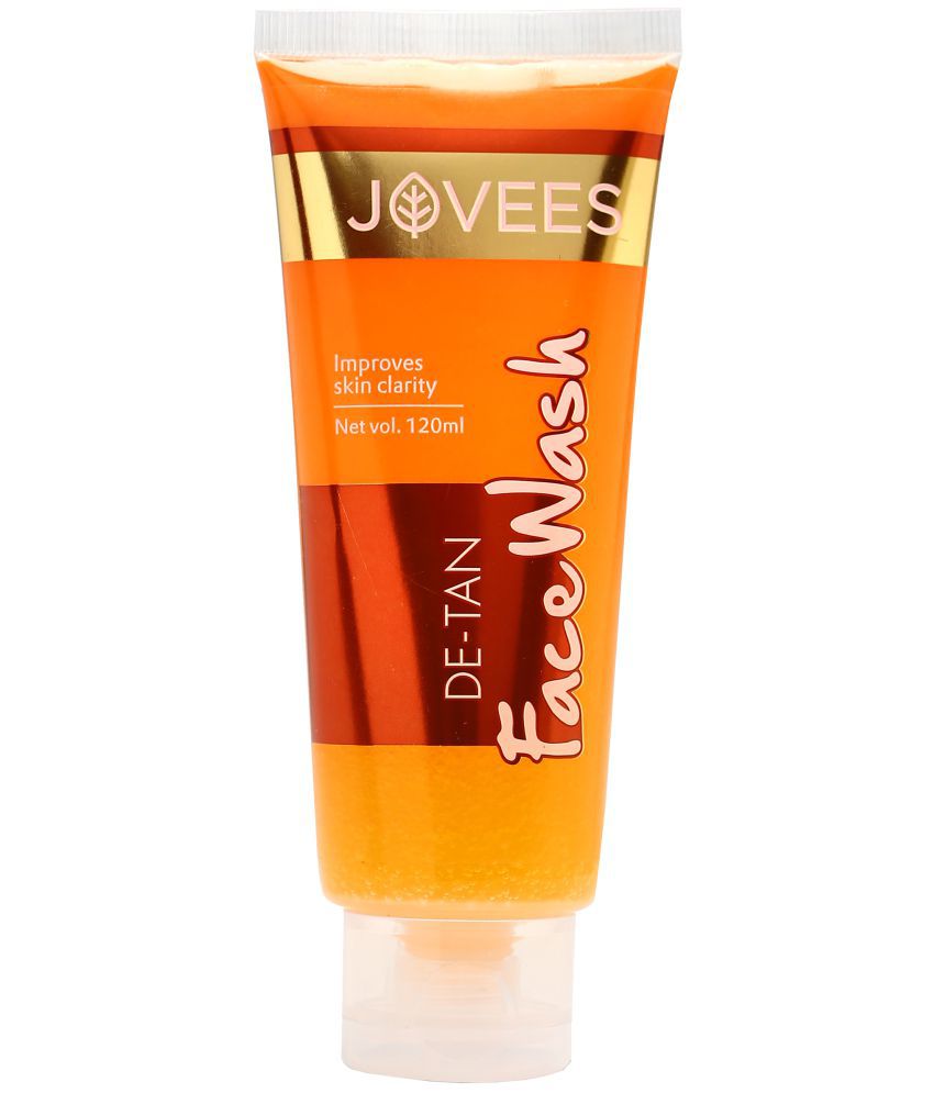     			Jovees Herbal De-Tan Face Wash, Tan Removal, Brightening and Glowing Skin | 100% Natural | Exfoliating and Clarifying, 120 ml (Pack of 1)