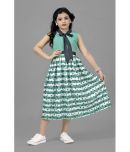 Mirrow Trade Girls Crepe Digital Printed Calf Length Dress