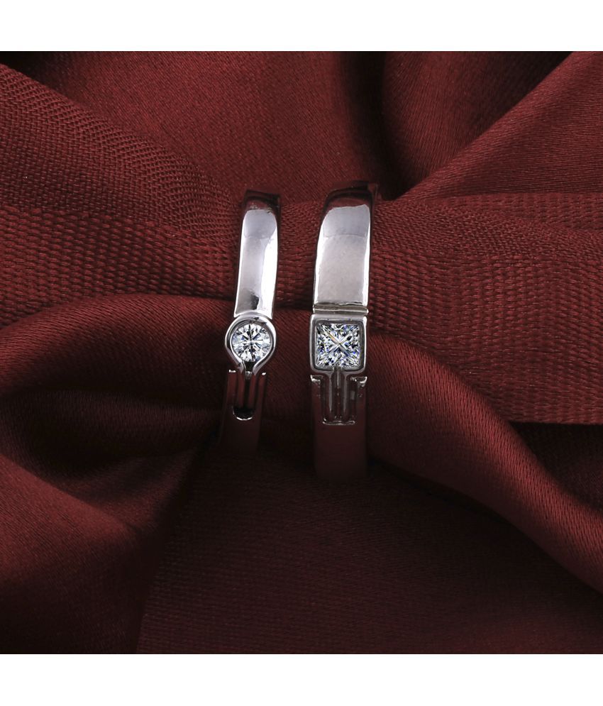     			Paola Speical For Couple Ring Valentines Couples Gift Ring  Sets Silver Plated Adjustable Couple  Ring Women And Men