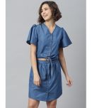 StyleStone Denim Blue Shirt Dress - Single