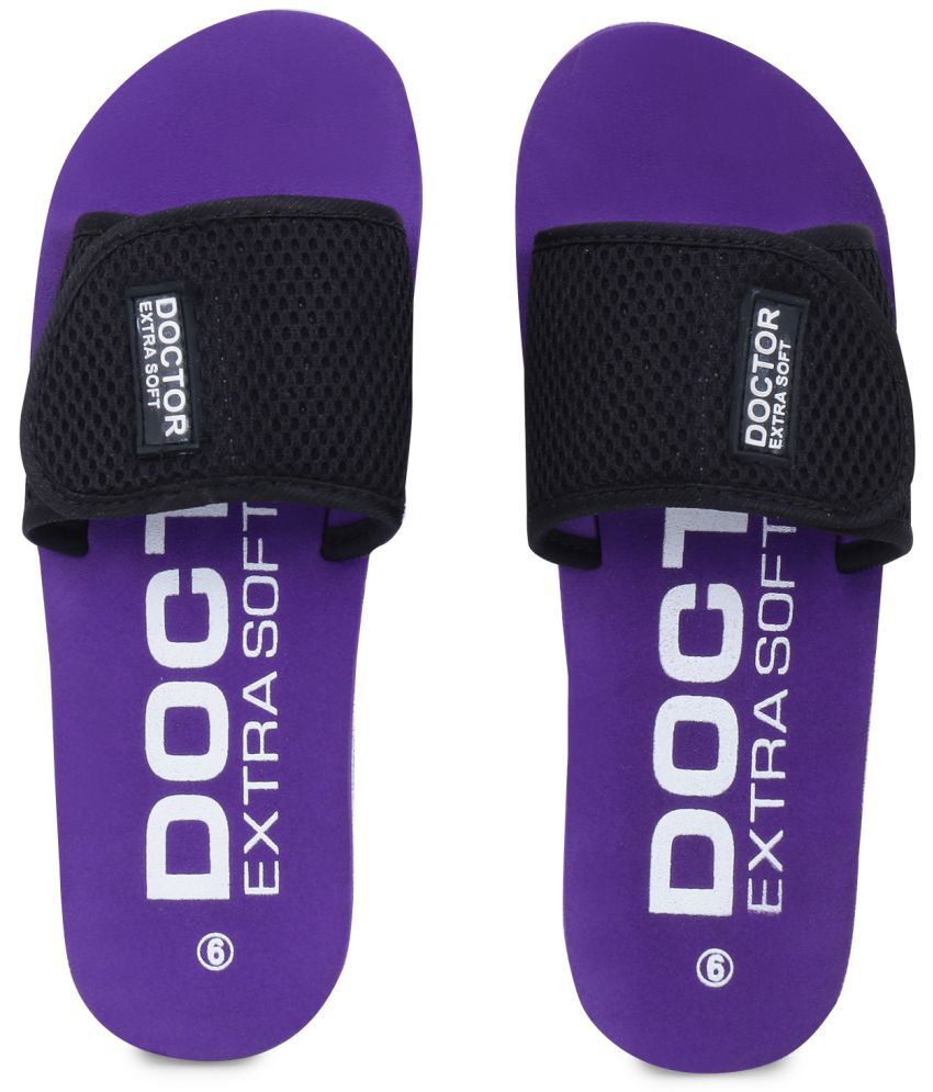     			DOCTOR EXTRA SOFT - Purple  Women's Slide Flip flop