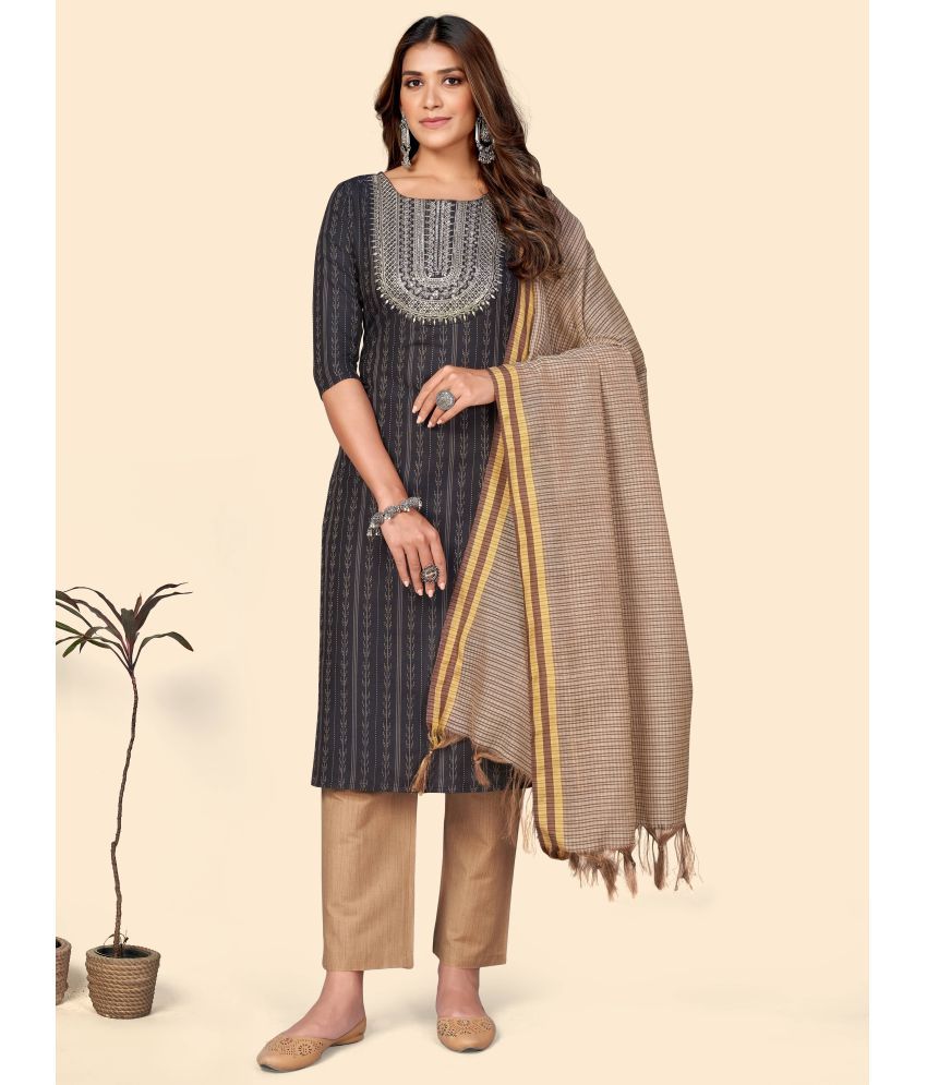     			Vbuyz Cotton Kurti With Pants - Stitched Suit Single