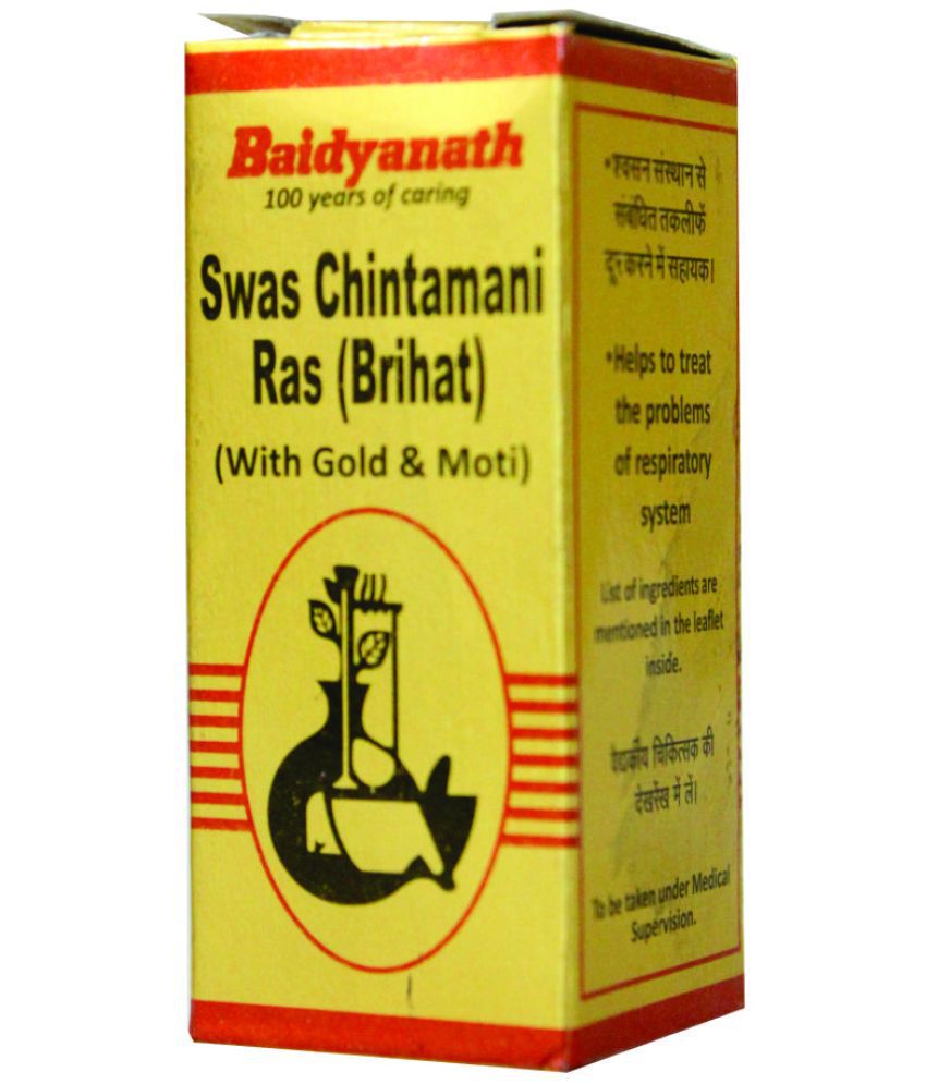     			Baidyanath Swas Chintamani Ras Tablet 25 no.s Pack Of 1