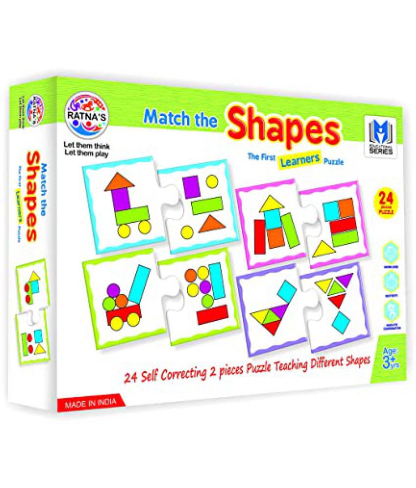     			RATNA'S Educational Jigsaw Puzzle Range for Kids (Match The Shapes)