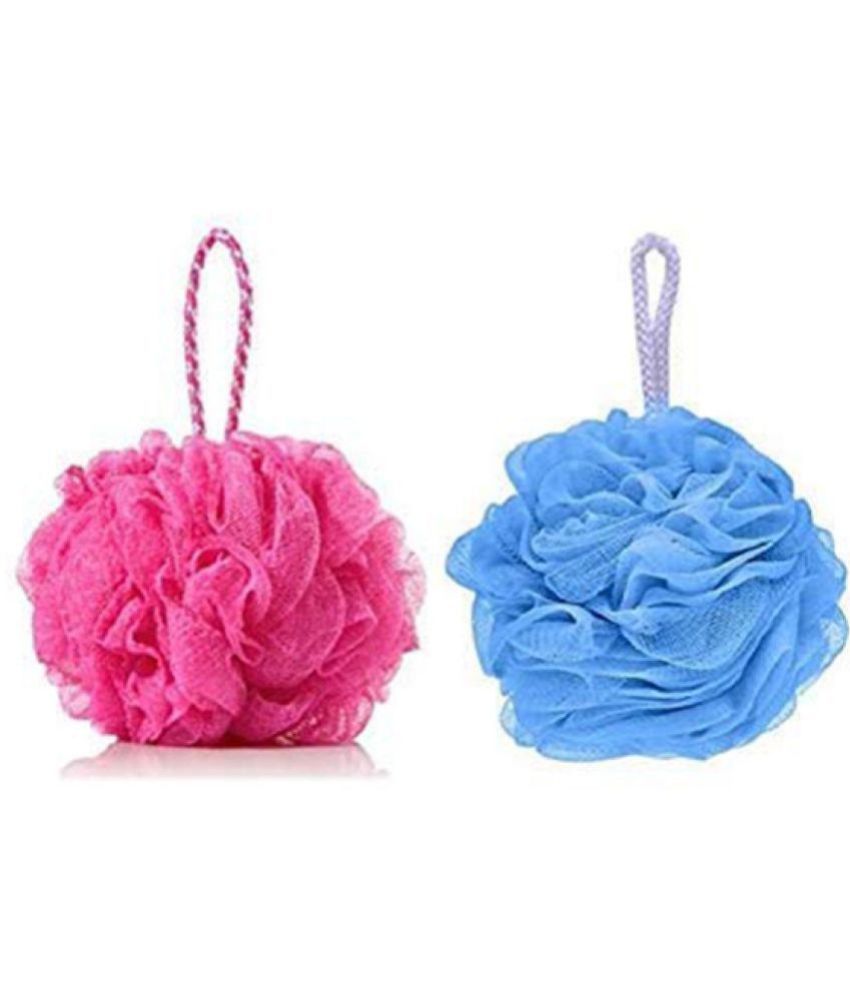     			Lenon Round Bath Sponge Loofah Assorted Pack of 2