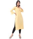 DESHBANDHU DBK - Yellow Cotton Women's Straight Kurti