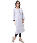 DESHBANDHU DBK - Grey Cotton Women's Straight Kurti