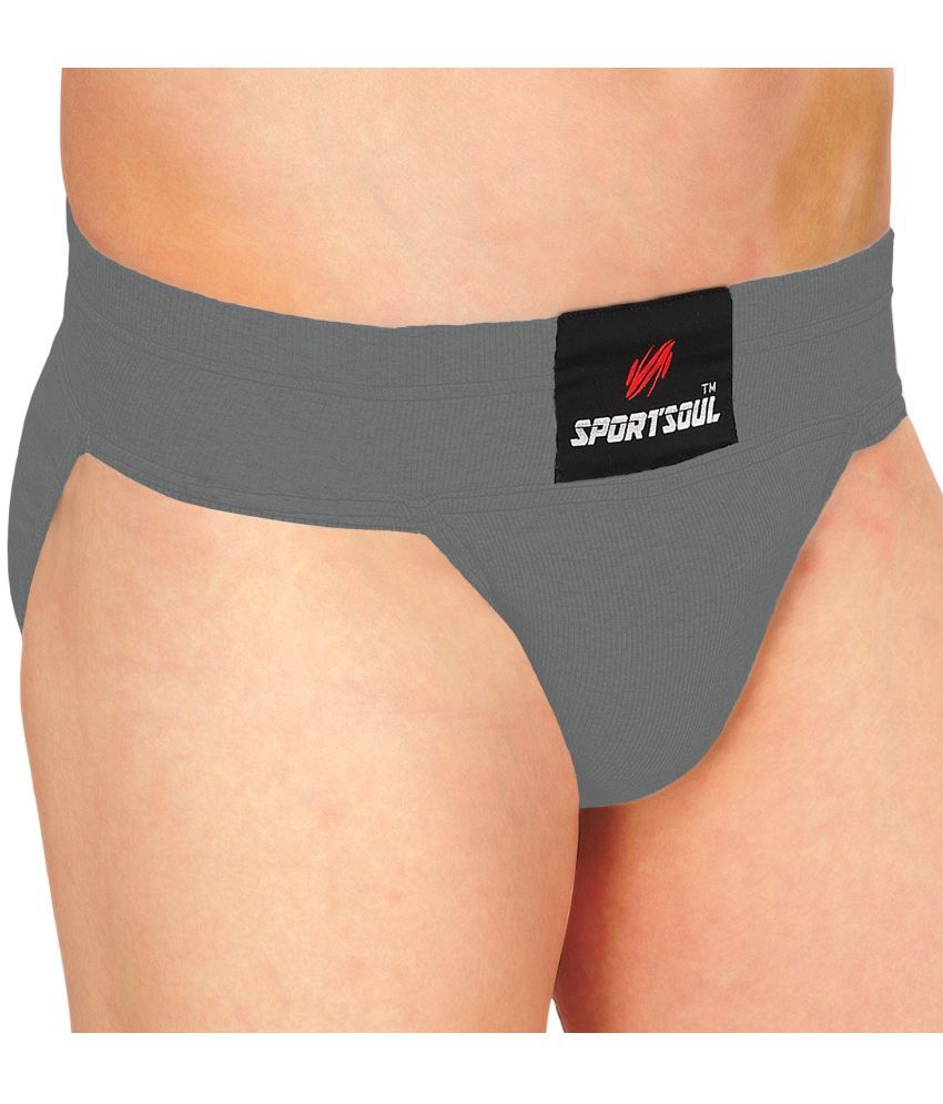     			SportSoul Cotton Gym & Athletic Supporter ( 1 Piece) Colour: Dark Grey, Size: Large