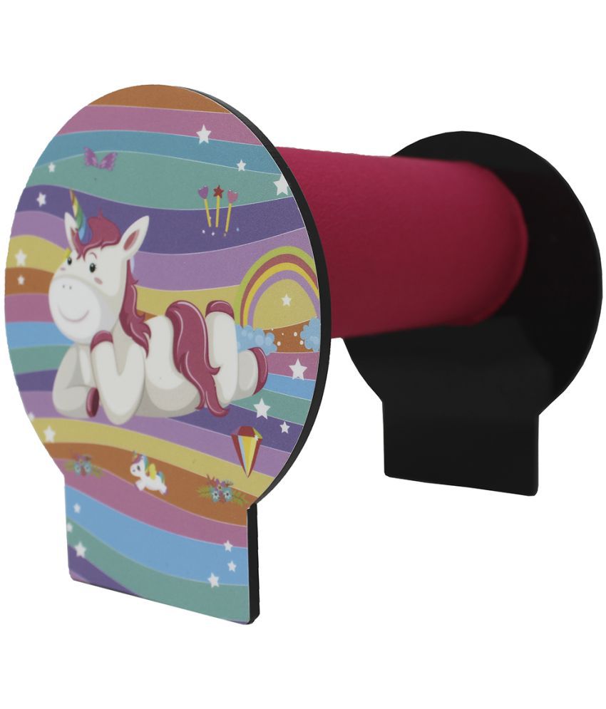     			The Rosette Imprint Acrylic Hairband Organizer/Stand for Girls/Kids - Multicolour Unicorn Design