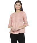 Style Quotient - Beige Viscose Women's Empire Top