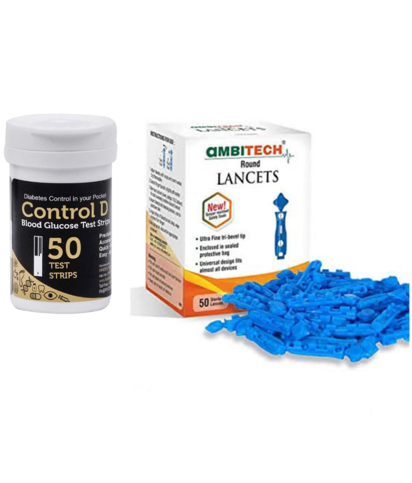    			Control D 50 Test Strips with 50 Lancets