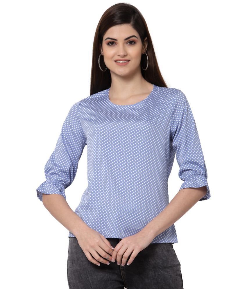     			Style Quotient Polyester Regular Tops - Blue Single