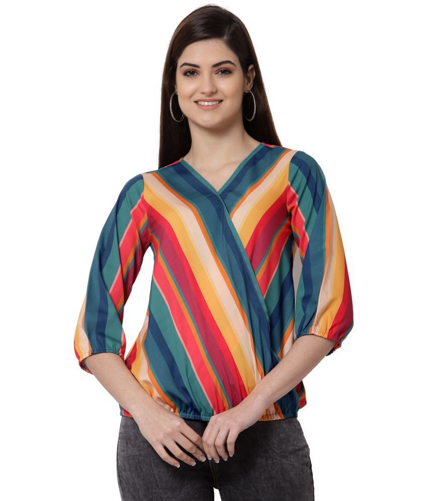     			Style Quotient Polyester Wrap Tops - Multicolor Single