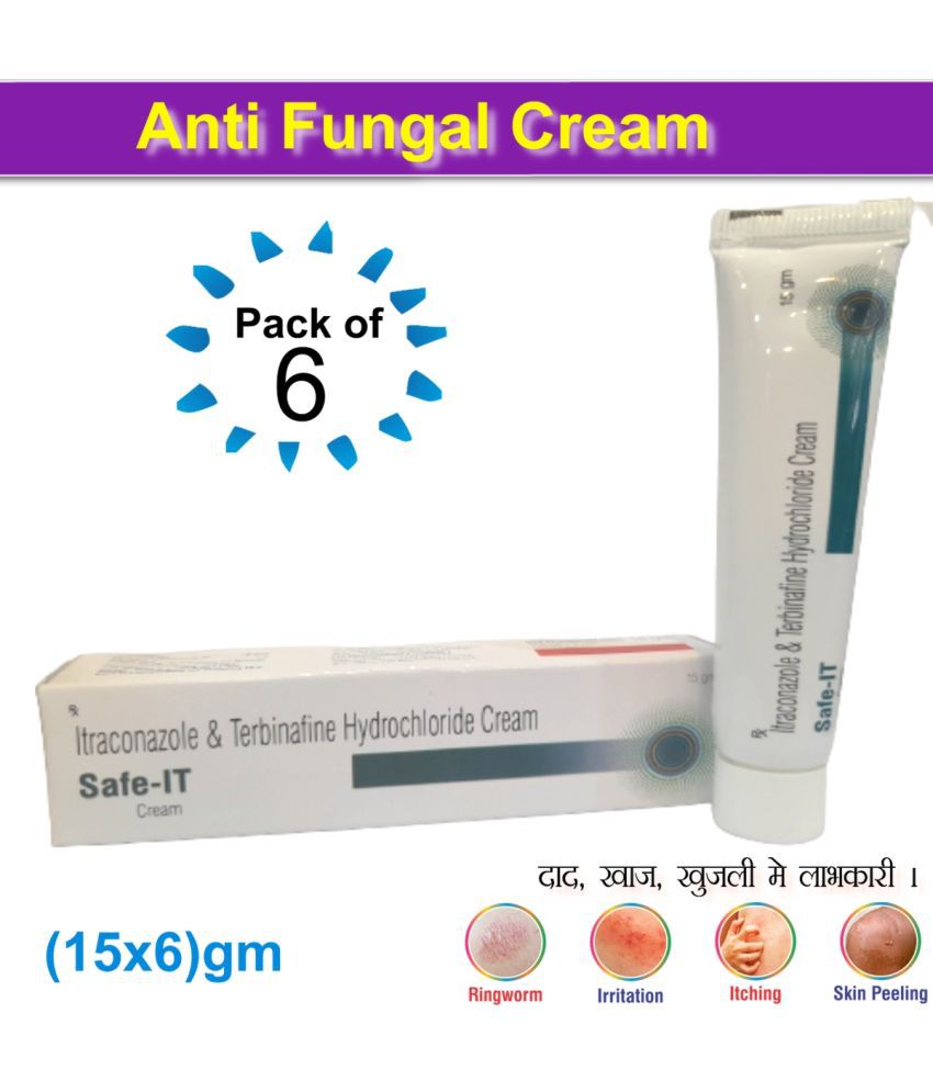     			SAFE IT Anti Fungal Infection Day and Night Cream 60GM gm Pack of 6