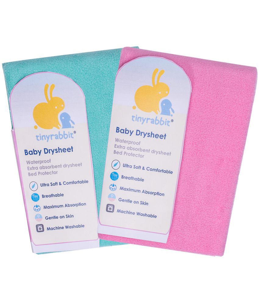 tinyrabbit Assorted Laminated Waterproof Sheet ( 70 cm × 100 cm - 2 pcs )