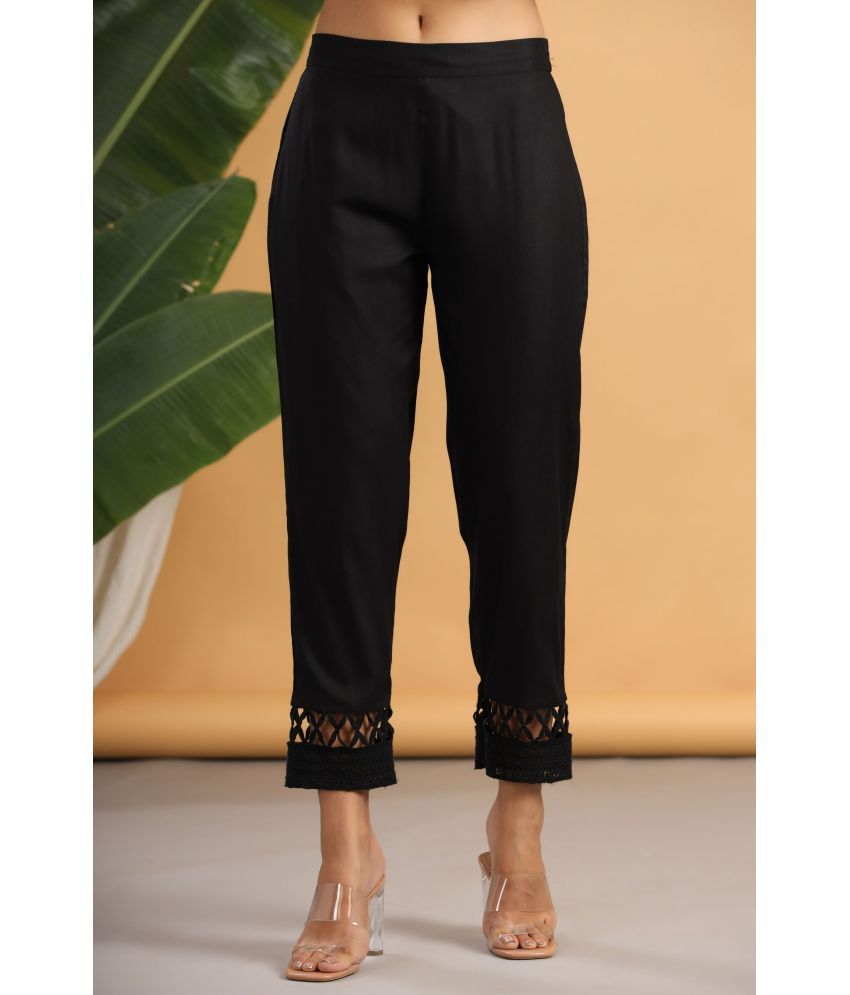     			Juniper Rayon Cigarette Pants - Single