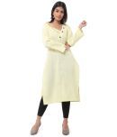 DESHBANDHU DBK - Yellow Cotton Women's Straight Kurti ( Pack of 1 )