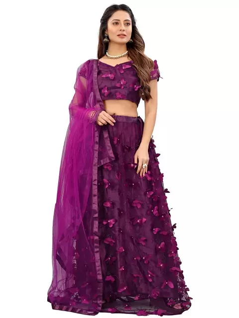 Crepe Lehenga: Buy Crepe Lehenga for Women Online at Low Prices in India -  Snapdeal