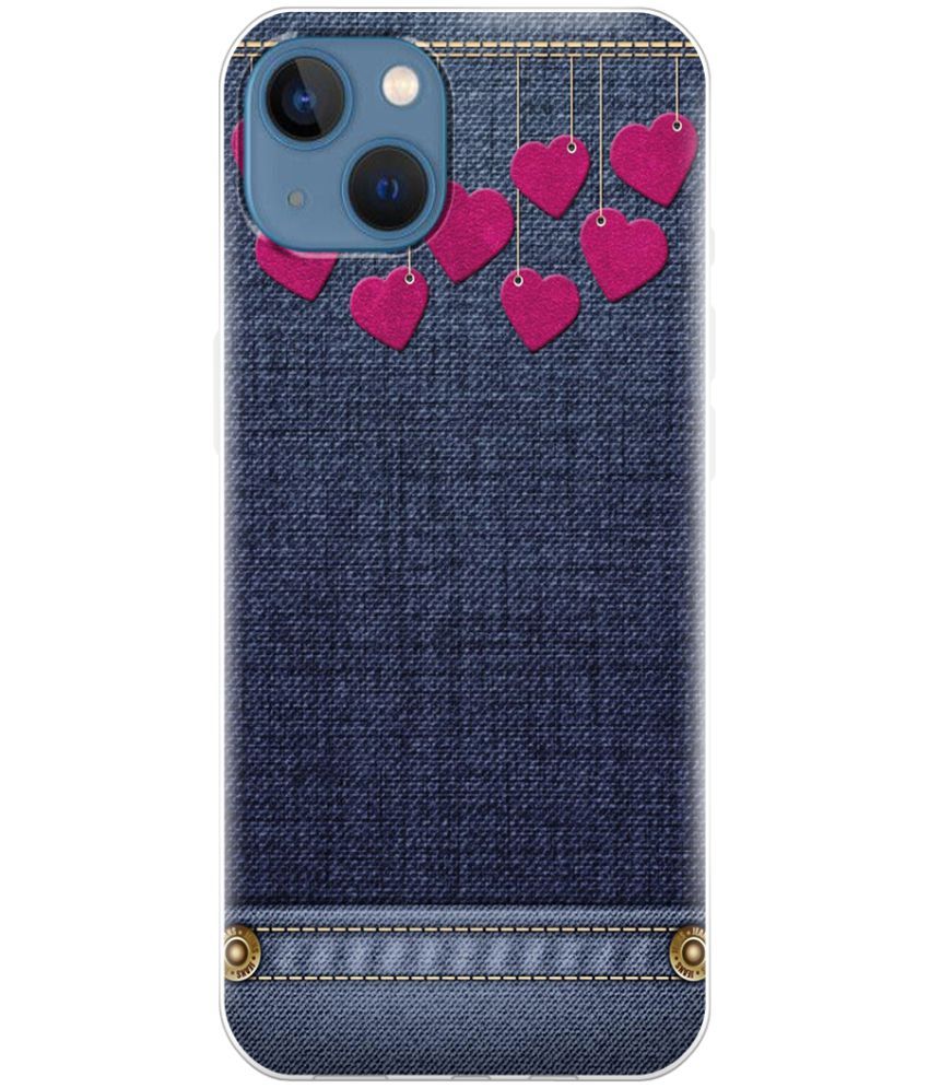     			NBOX Printed Cover For iPhone 13 Premium look case