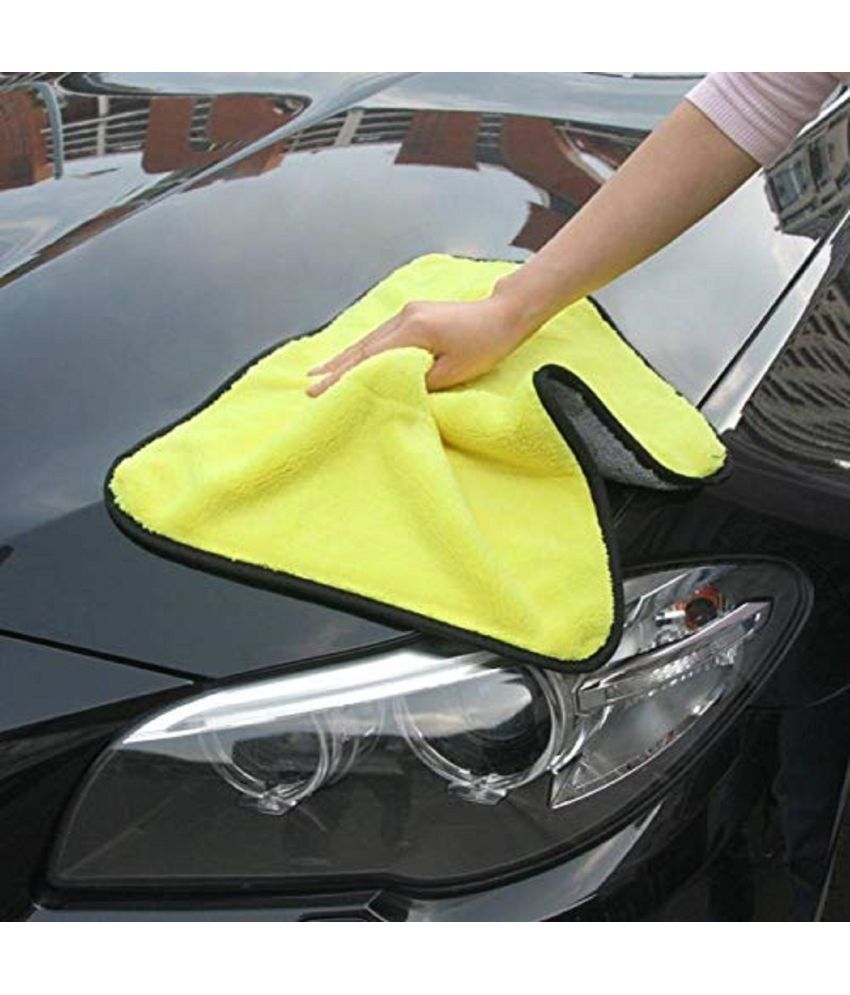 Penyan™ Heavy Microfiber Cloth, Size 60 x 40 cm, Pack of 3, for Car Cleaning and Detailing, Double Sided, Extra Thick Plush Microfiber Towel Lint-Free, 800 GSM