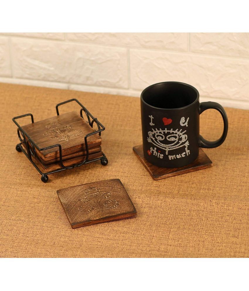     			TFS Set of 6 Wood Coaster