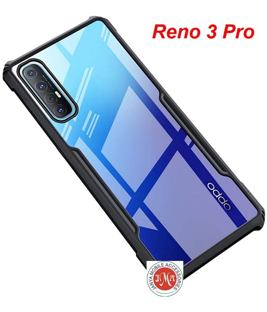     			JMA Transparent Shock Proof Case For OPPO RENO 3 PRO - Hybrid Pack of 1