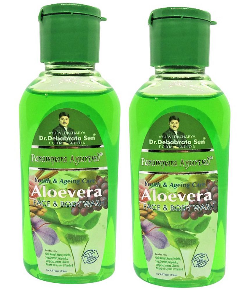     			Parampara Ayurved Aloevera Body & Face Wash 100 mL Pack of 2
