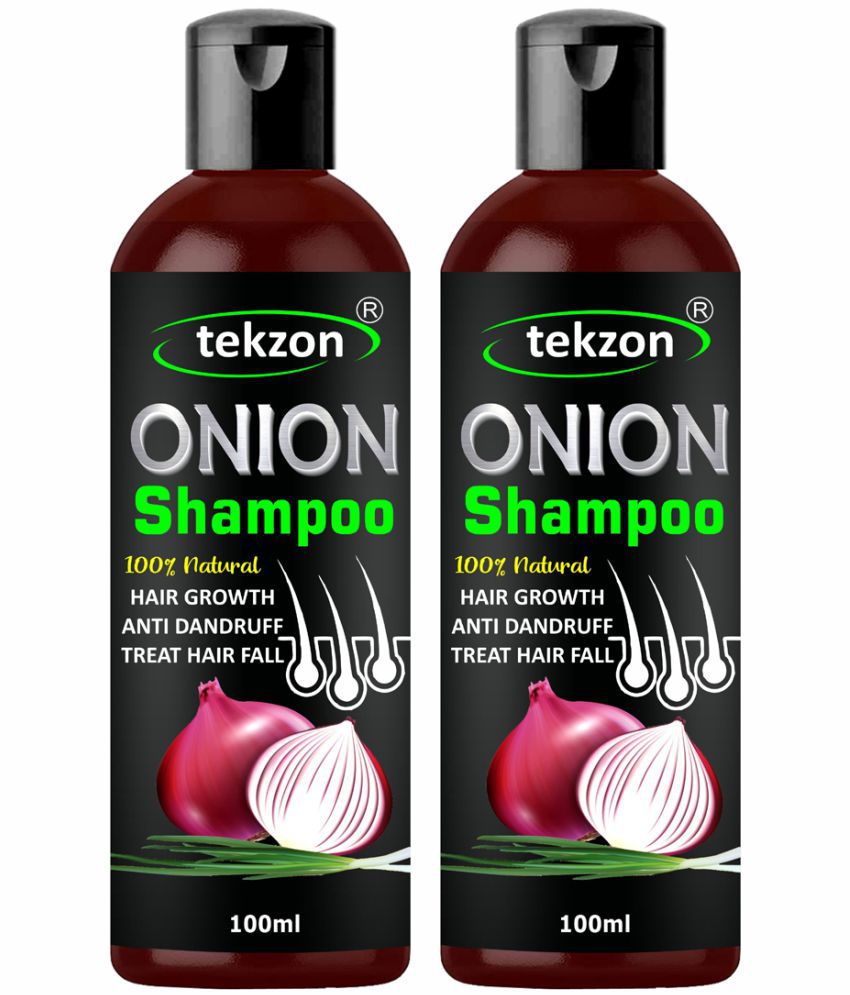     			TEKZON Onion Hair Fall Shampoo for Hair Growth & Hair Fall Control Shampoo 100 mL Pack of 2
