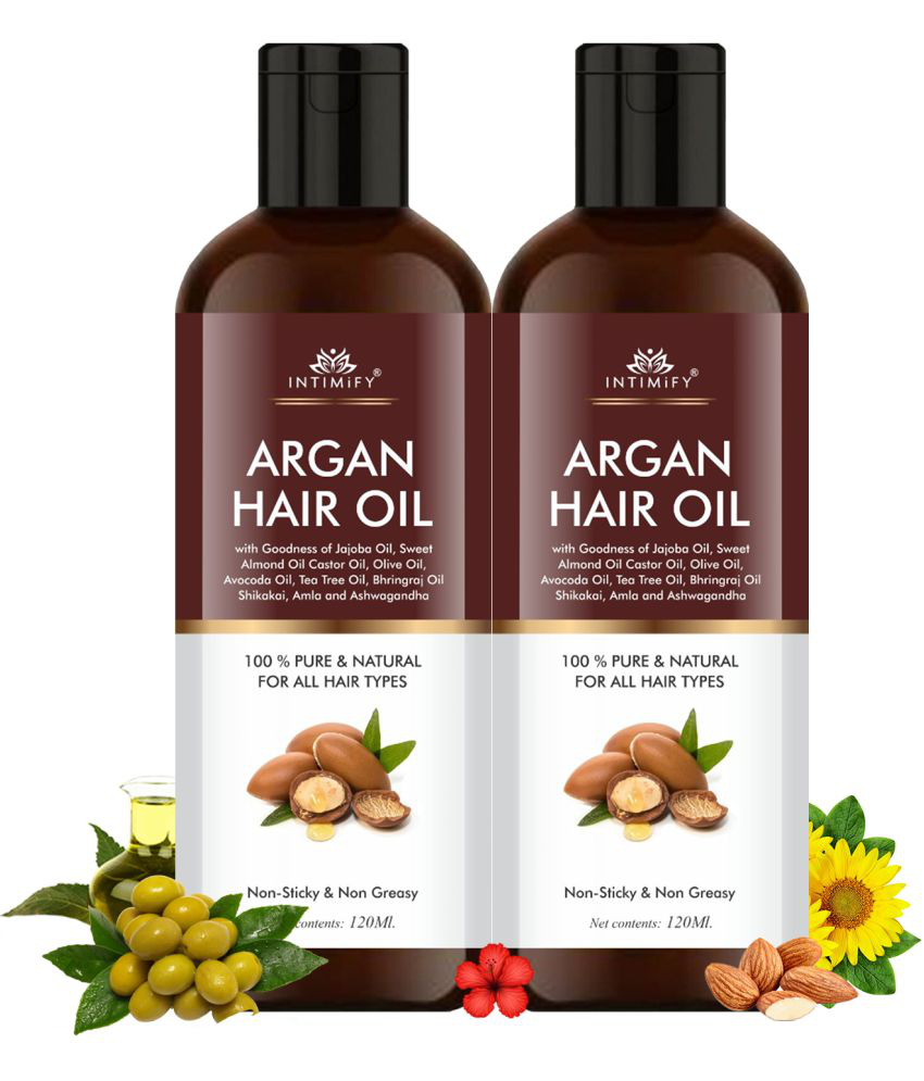 Intimify Argan Hair Oil to Promote Hair Growth 120 mL Pack of 2: Buy  Intimify Argan Hair Oil to Promote Hair Growth 120 mL Pack of 2 at Best  Prices in India - Snapdeal