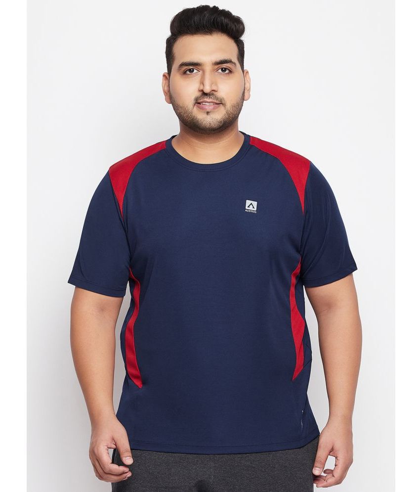     			AUSTIVO - Multicolor Polyester Regular Fit Men's Sports T-Shirt ( Pack of 1 )