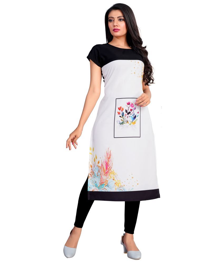     			BROTHERS DEAL - Multicolor Crepe Women's Straight Kurti