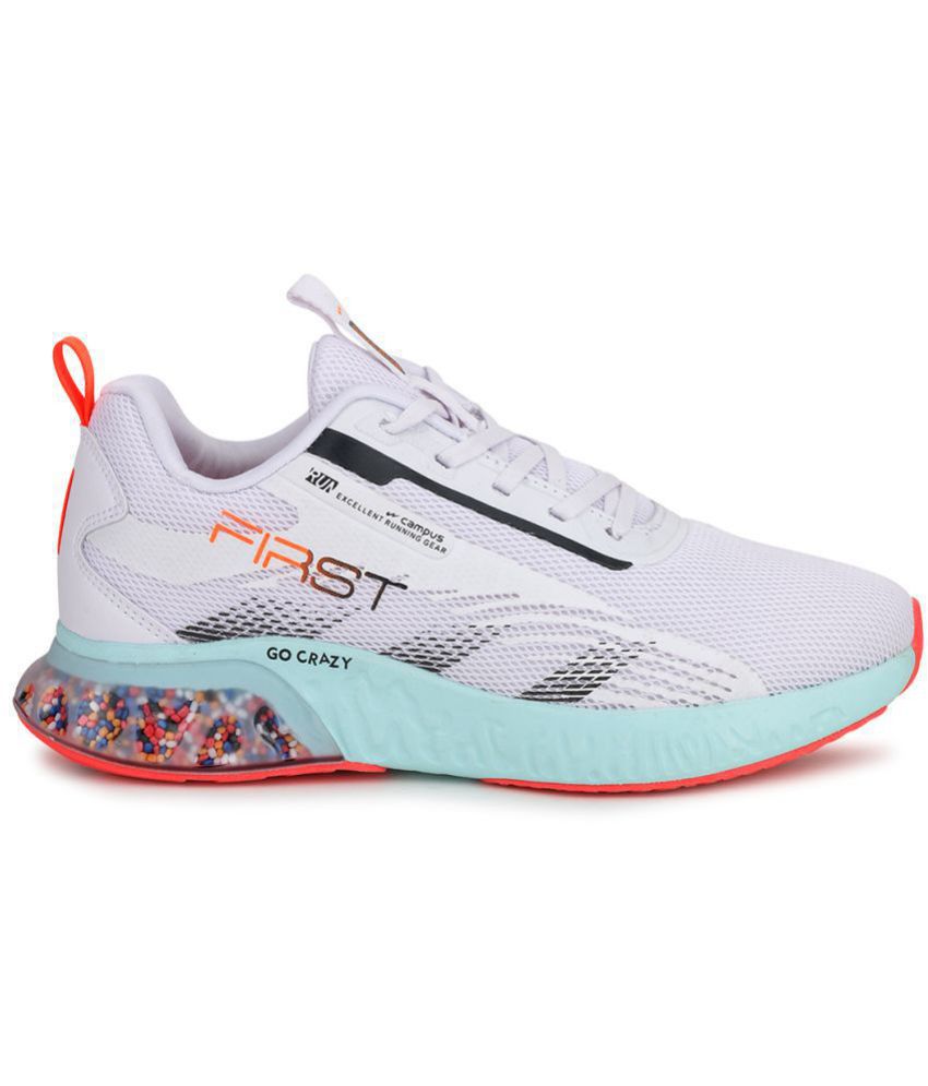    			Campus FIRST White  Men's Sports Running Shoes
