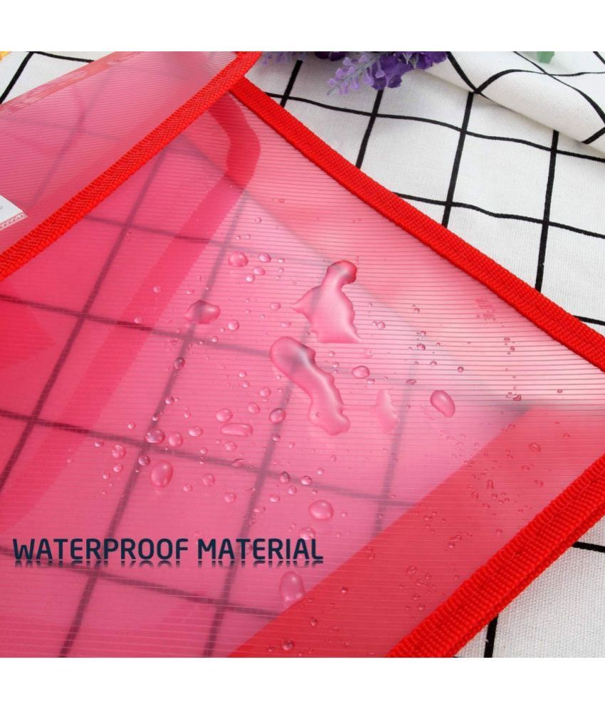 Transparent Plastic FS/A4 Envelope Folder, Documents File Storage Bag