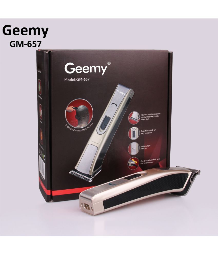 Geemy GM 657 Rechargable hair trimmer beard hair clipper Moustache