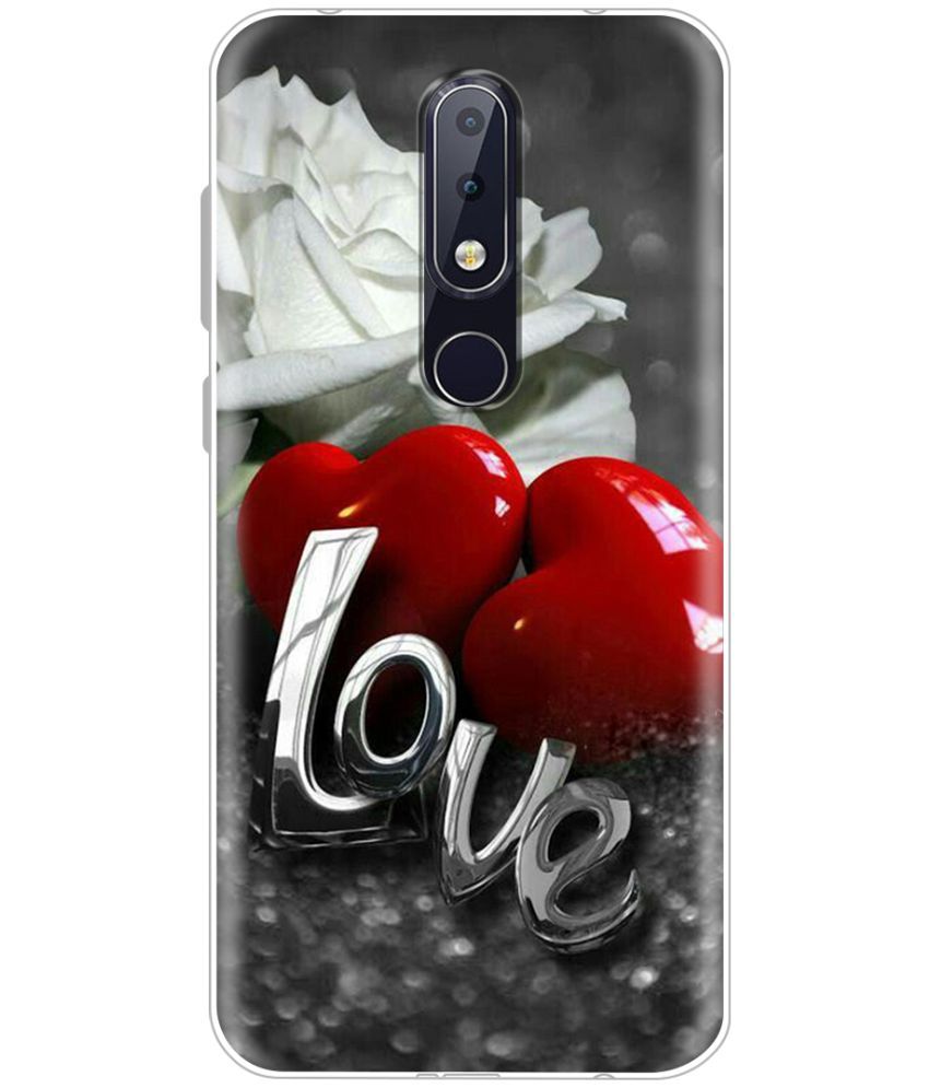     			NBOX Printed Cover For Nokia 6.1 Plus Premium look case