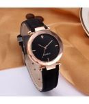 EMPERO Leather Round Womens Watch