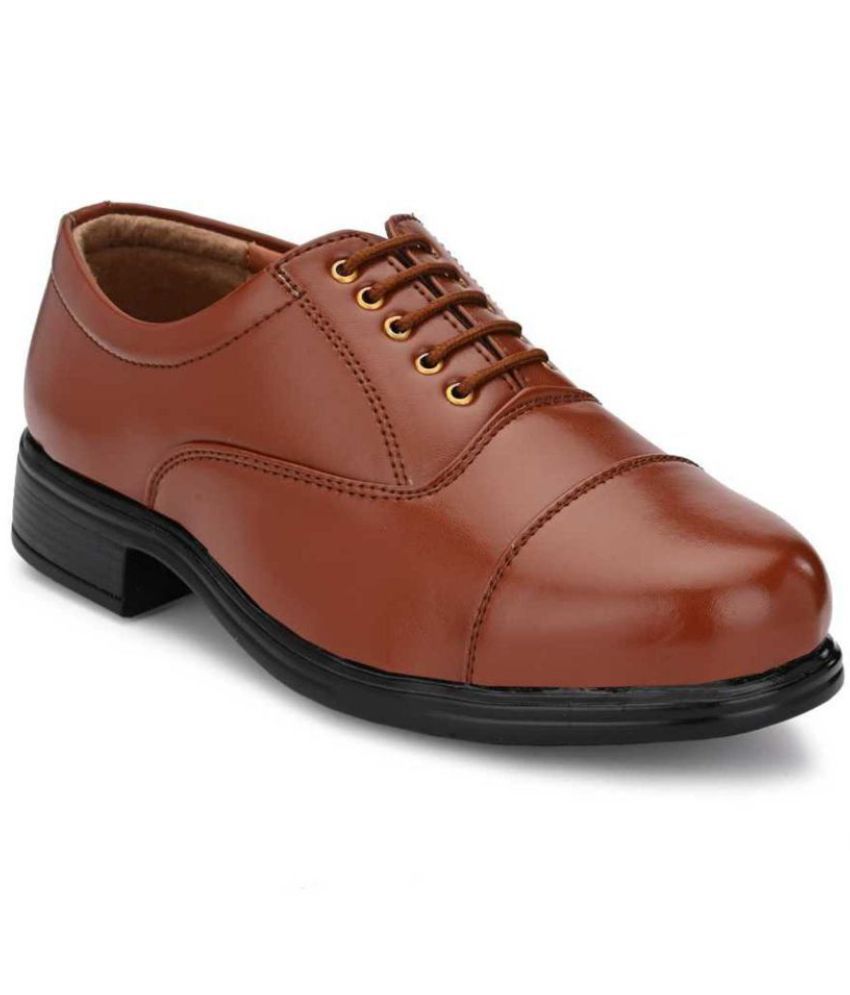 KATENIA Oxfords Artificial Leather Brown Formal Shoes