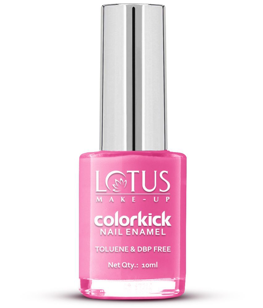     			Lotus Make, Up Colorkick Nail Enamel, Pink Rage 918, Chip Resistant, Glossy Finish, 10ml