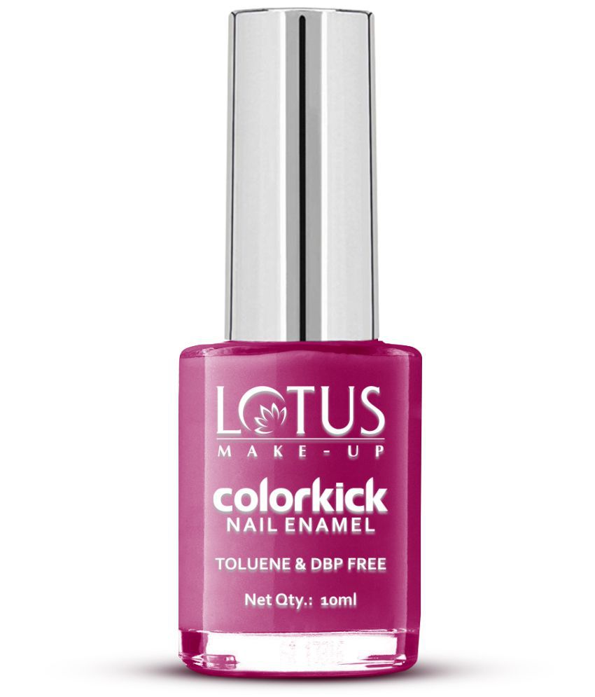     			Lotus Make, Up Colorkick Nail Enamel, Plum Mist 952, Chip Resistant, Glossy Finish, 10ml