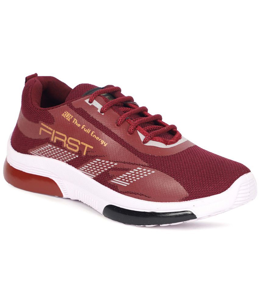     			Aadi Sneakers Maroon Casual Shoes