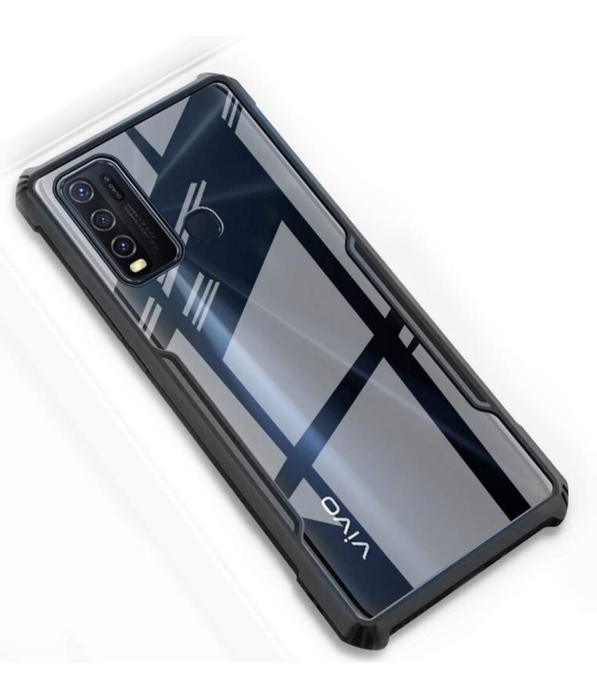     			Kosher Traders Black Hybrid Covers For Vivo Y50 - Shockproof Pack of 1