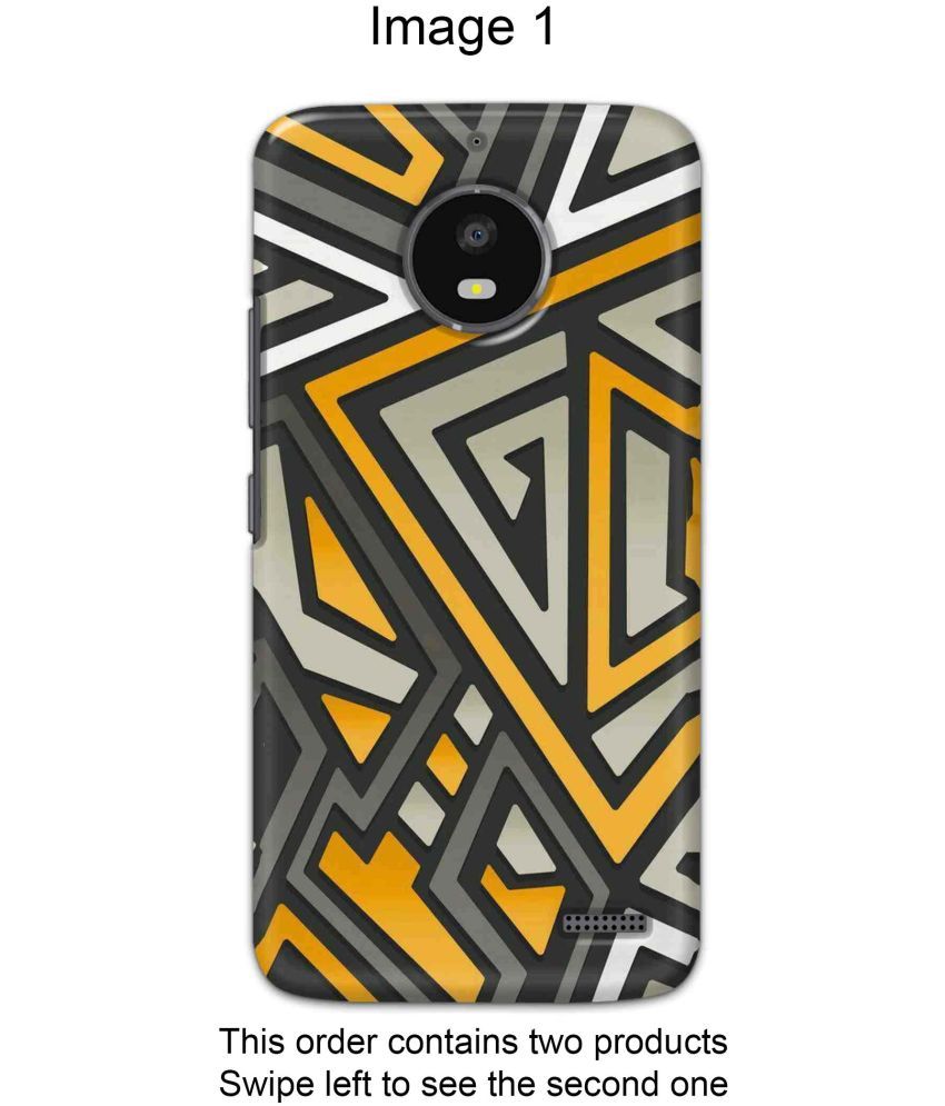     			Tweakymod 3D Back Covers For Motorola Moto E4 Pack of 2