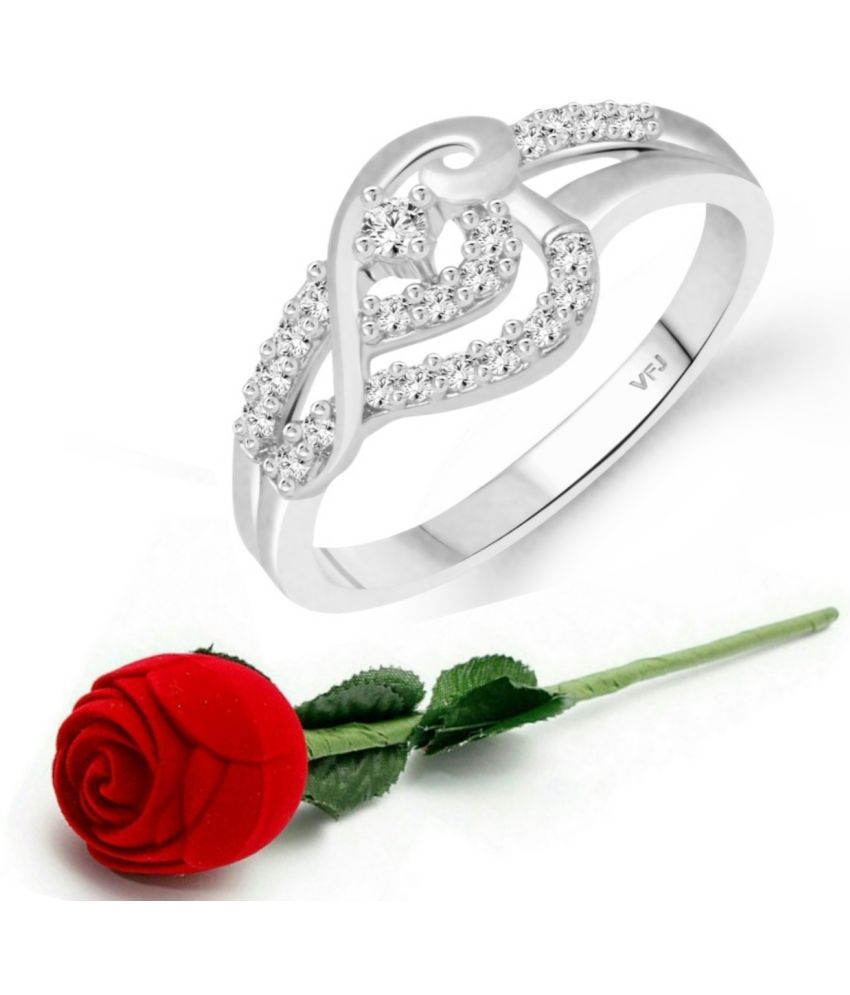     			valentine day ring rose box  Flower Shine Ring for Women and Girls