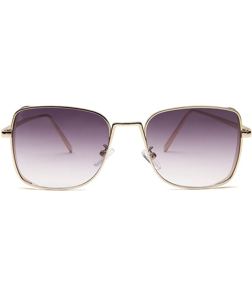     			YourSpex - Purple Square Sunglasses Pack of 1